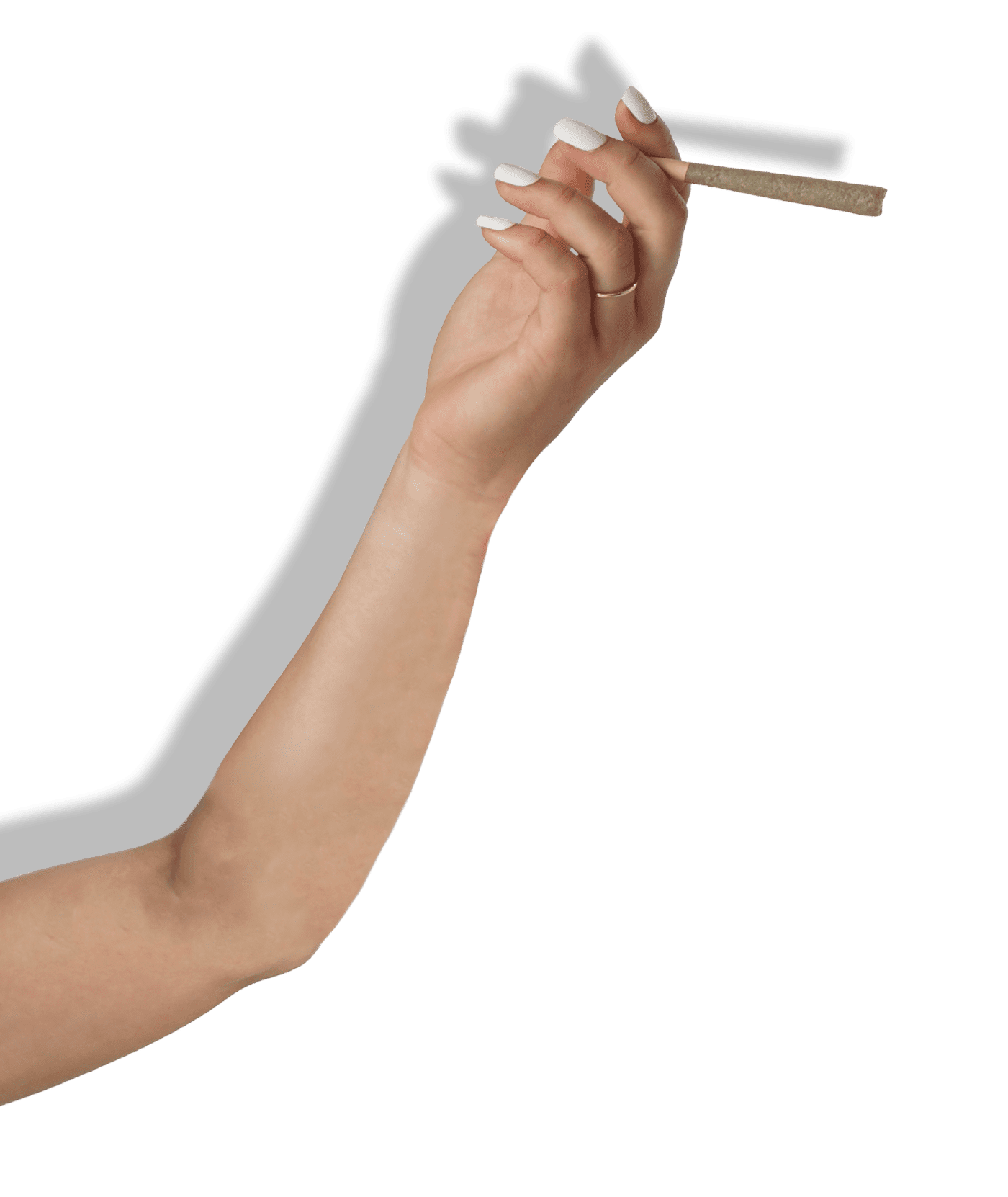 HD hand Hand holding a joint pre-roll
