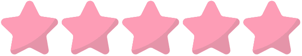 HD 5 Star Reviews 5 Pink Stars for Reviews